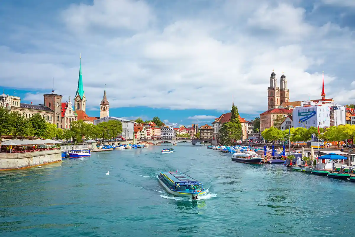 Scenic View of Zurich City Center